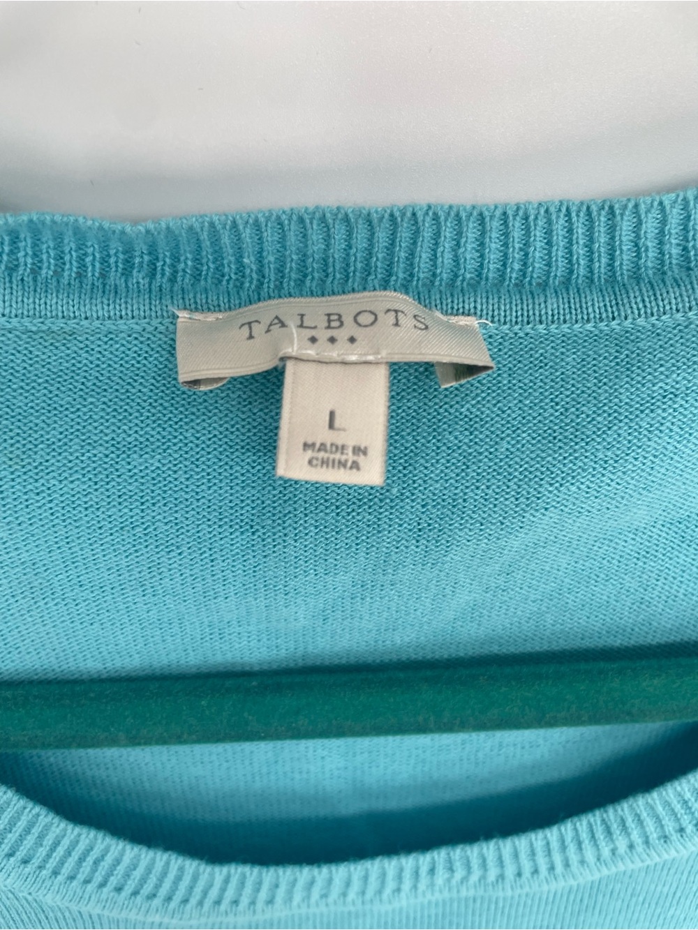 Talbots Novelty Parakeet Bird Short Sleeve Knit Blue Crew Neck Sweater - Picture 5 of 7